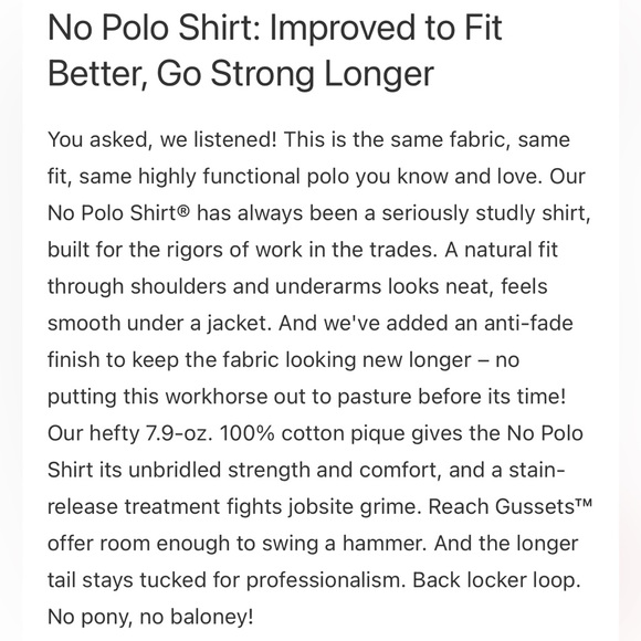 NWT Duluth Trading Blue Polo shirt - Size XL Tall - Picture 4 of 9